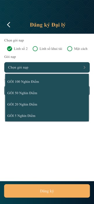 Bước 9 — chọn gói nạp (2)