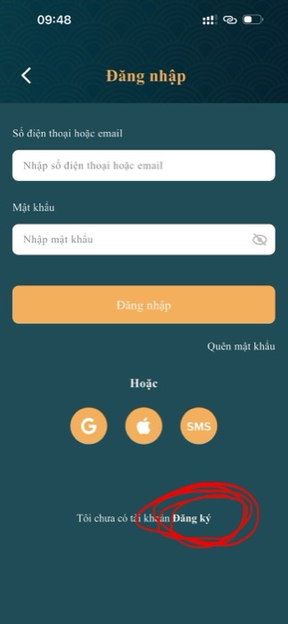 Bước 3 — bấm Đăng ký